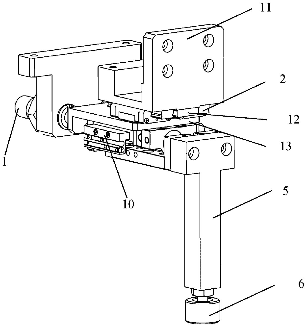A reticle y-direction positioning device and method and a reticle transfer system