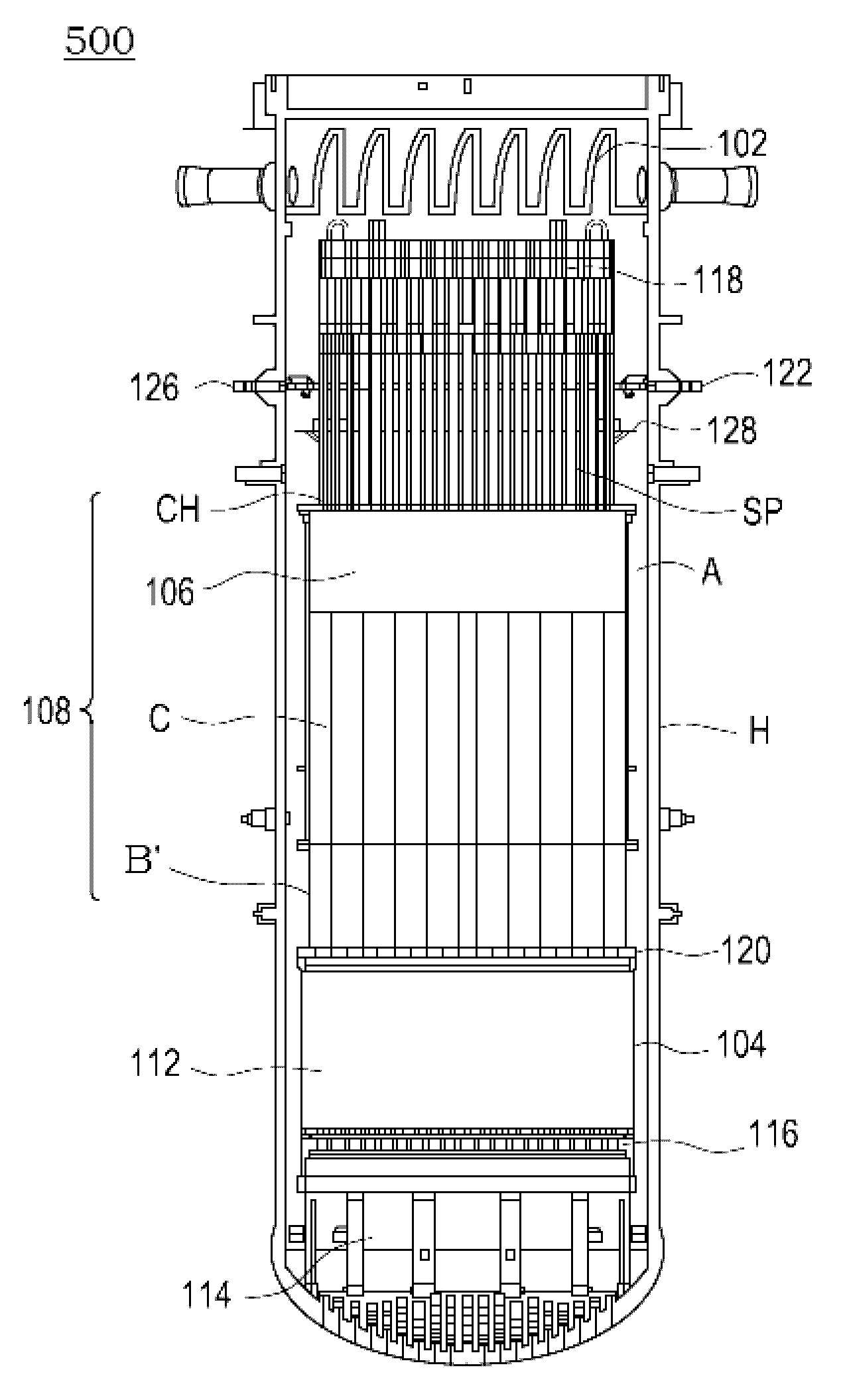 Part including vibration mitigation device(s), nuclear reactor pressure vessel assembly including the part, and methods of manufacturing thereof