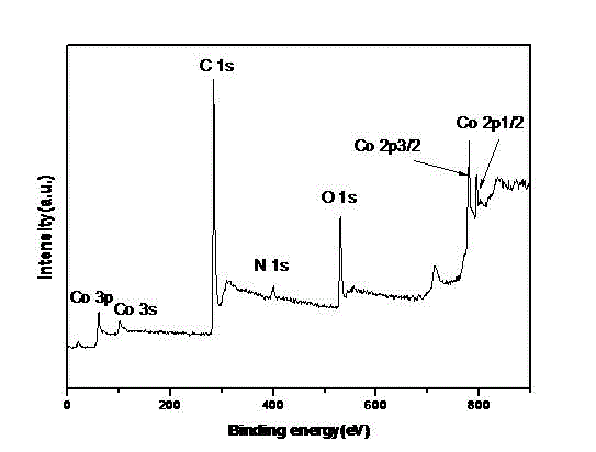 Nitrogen-doped porous carbon sphere and cobaltous oxide nano-composite anode material based on chitosan and derivatives thereof and preparation method thereof