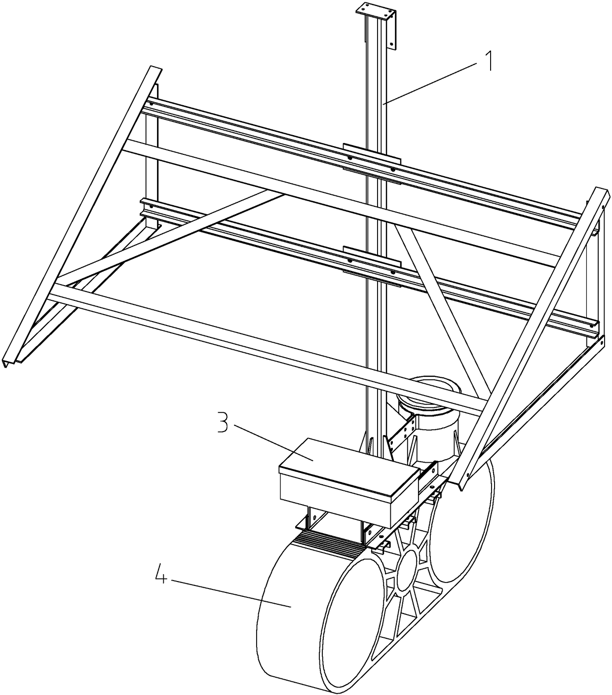 Video surveillance fixing device based on deepwater net cage