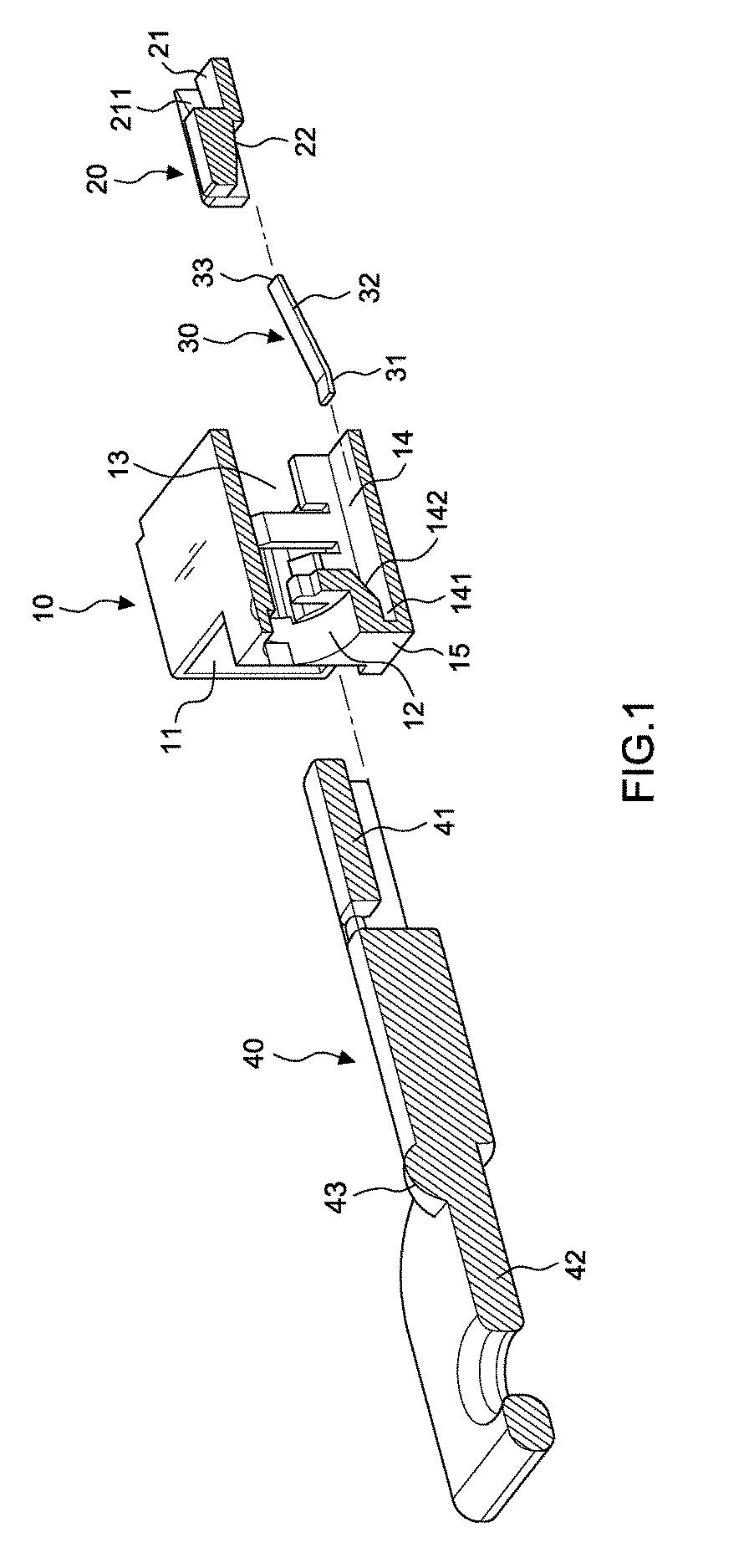 Lock-in device for network cables