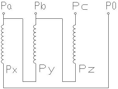 Balanced phase arrangement structure of transformer with four balancing sleeves