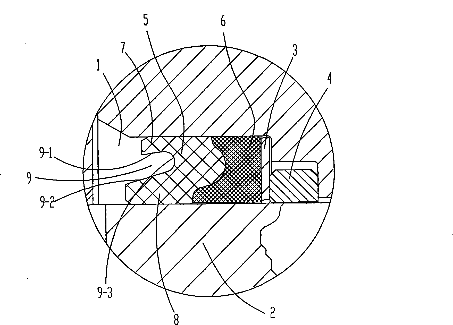 Compound type rotating axle seal