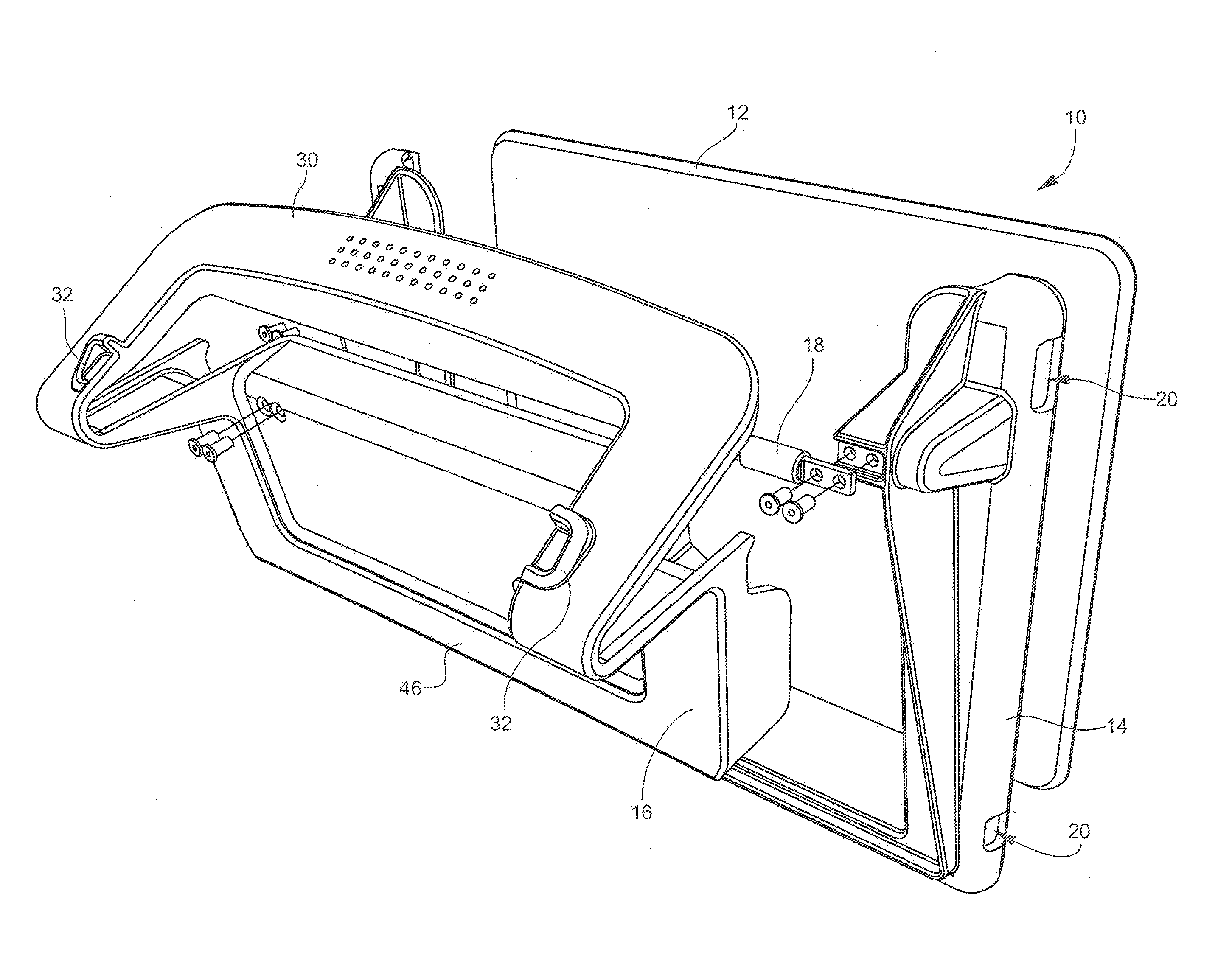 Seatback holder for tablet computers