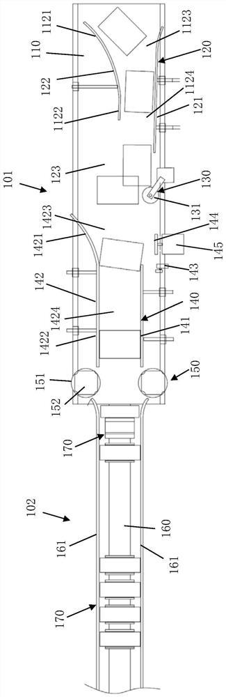 Automatic boxing equipment for packaging groups with linings