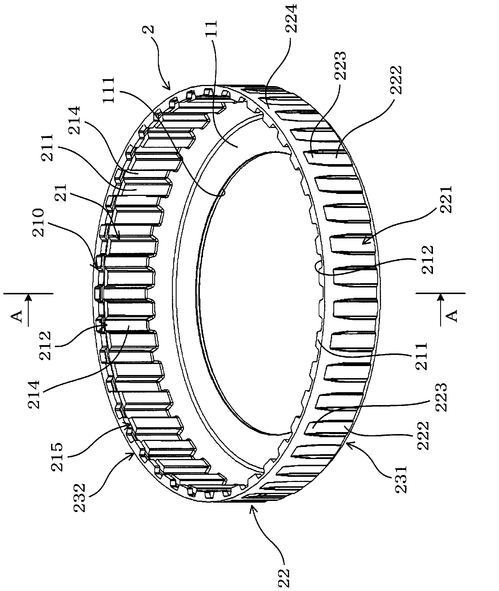 Cup-shaped part with inner peripheral uneven surface section, method for manufacturing cup-shaped part, and device for manufacturing cup-shaped part