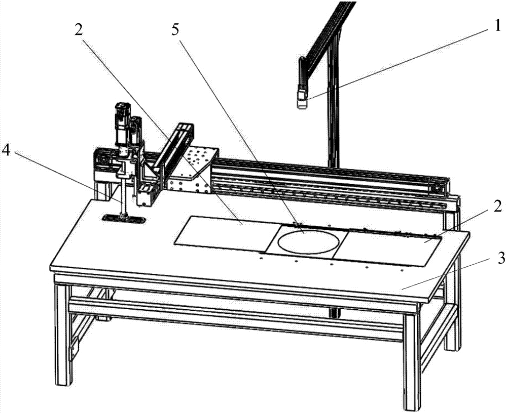 Overlapping sewing device