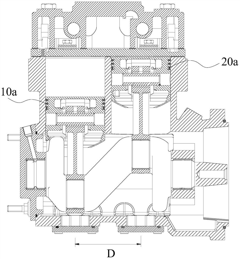 Two-stage compressed air compressor