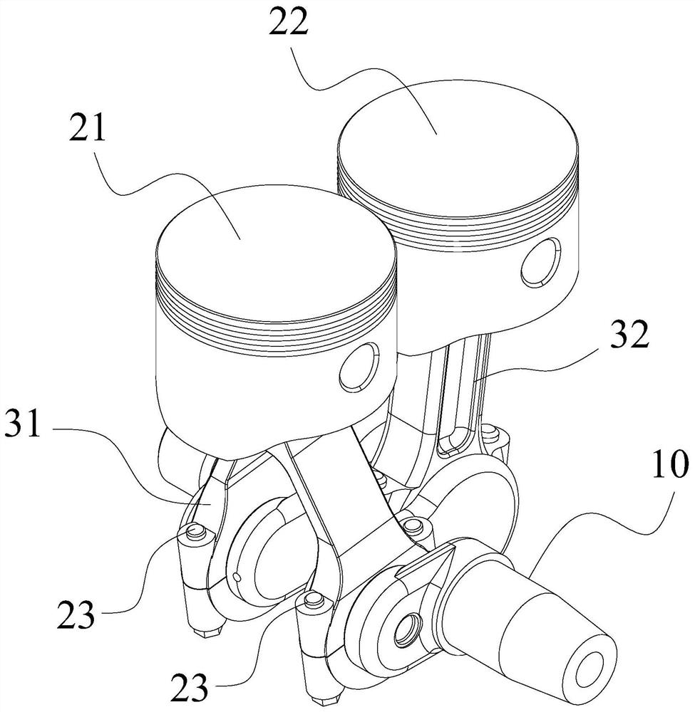 Two-stage compressed air compressor