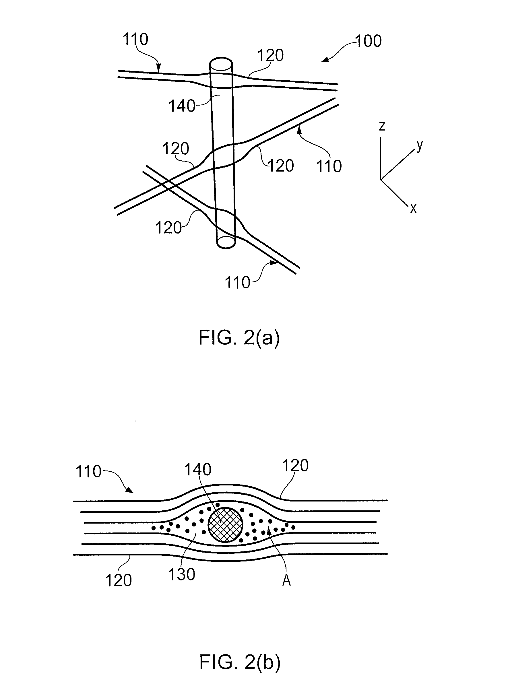 Method of manufacturing a composite material including a thermoplastic coated reinforcing element