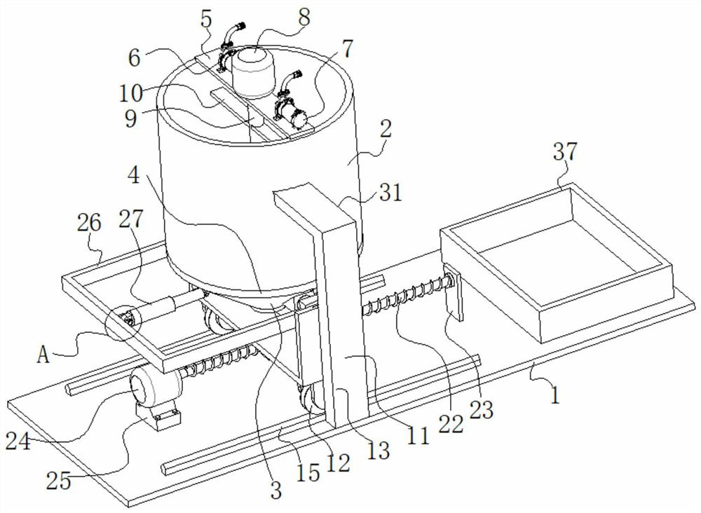 Efficient harmless treatment device for sump oil, sludge and slurry and use method thereof