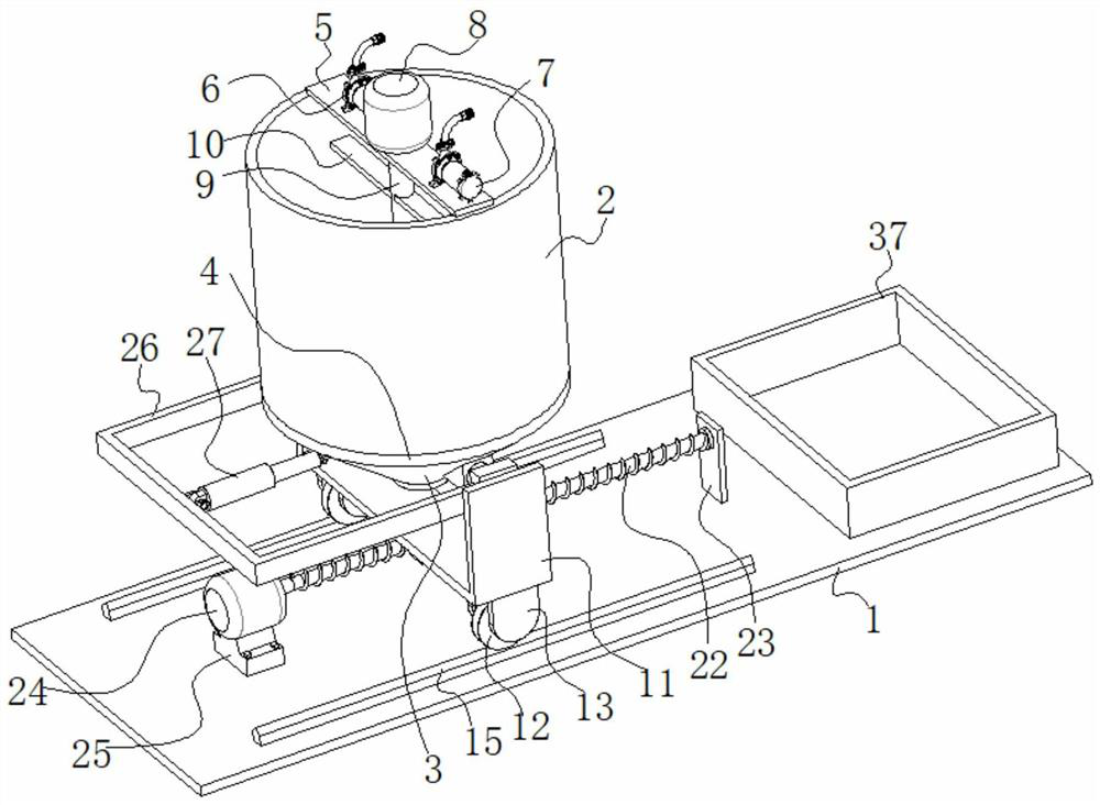 Efficient harmless treatment device for sump oil, sludge and slurry and use method thereof