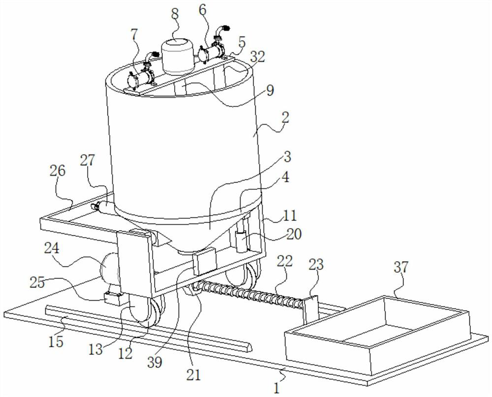 Efficient harmless treatment device for sump oil, sludge and slurry and use method thereof