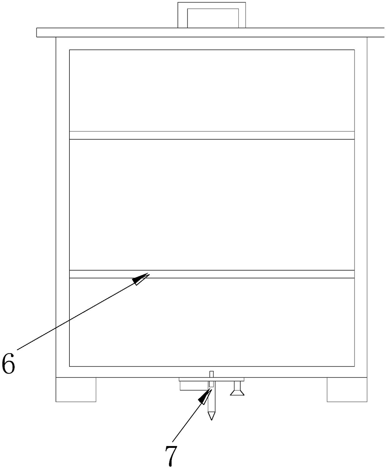 An instrument and meter distribution box for controlling termites according to their biological characteristics