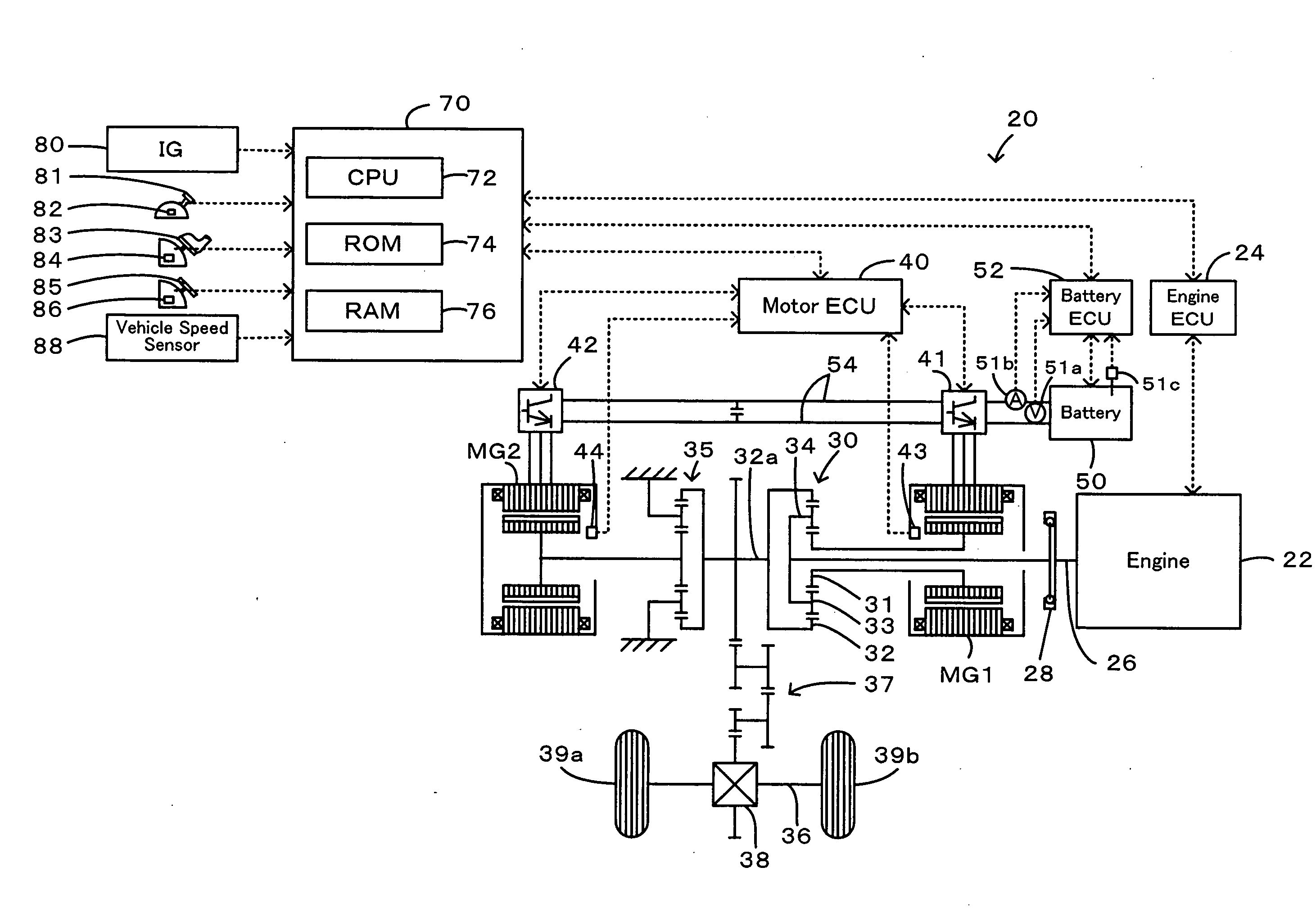 Hybrid Vehicle and Control Method of Hybrid Vehicle