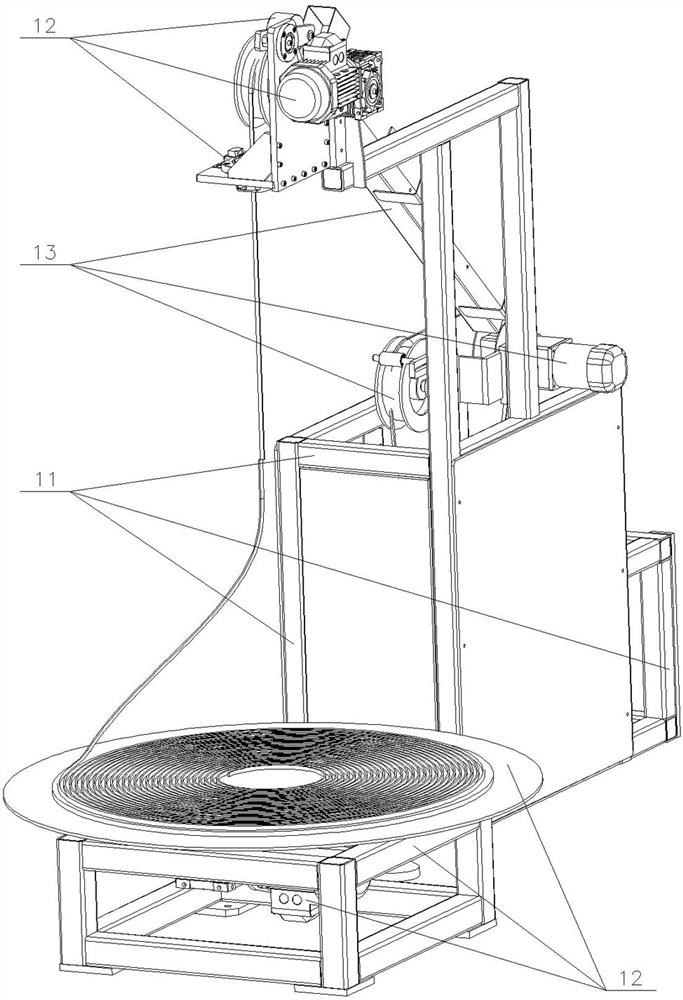 Automatic feeding device of pressure-sensitive adhesive tape production line