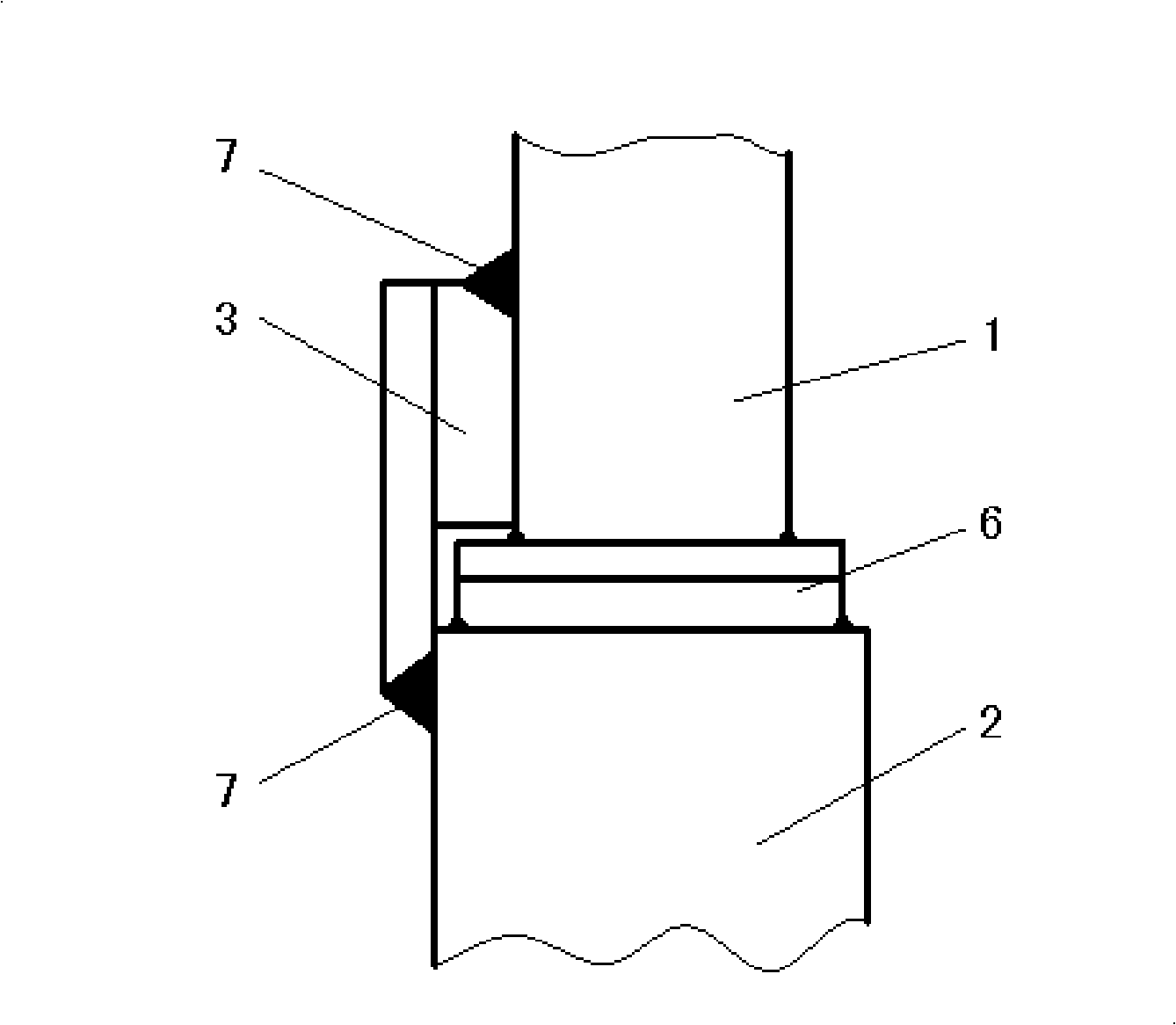 Anticracking reinforced conductive method for assembling anode and structure thereof