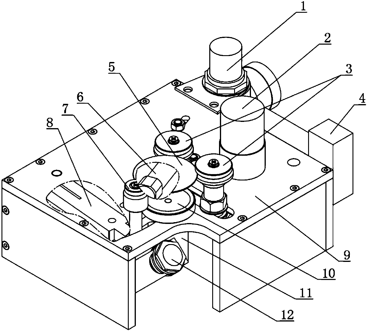 Machine for semi-automatically wiping oil on optical glass lens before washing of optical glass lens