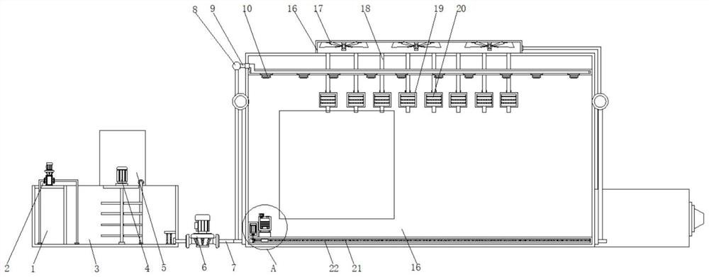 Negative pressure exhaust system for garbage station
