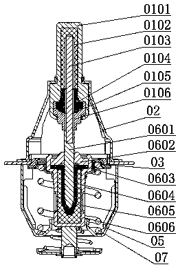 Thermostat used for engine cooling system and having opposite design structure