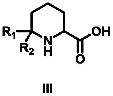 Synthetic method of 6,6-dialkylpiperidine-2-carboxylic acid compound