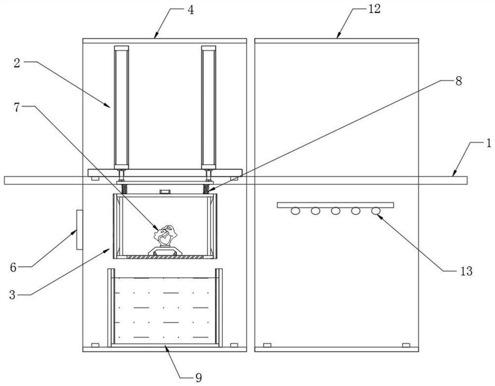 Special-shaped wood product dyeing device and dyeing method thereof