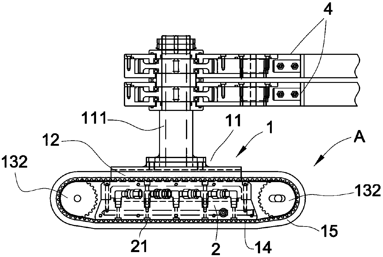 Automatic wall surface cleaning mechanism and wall surface adsorption device