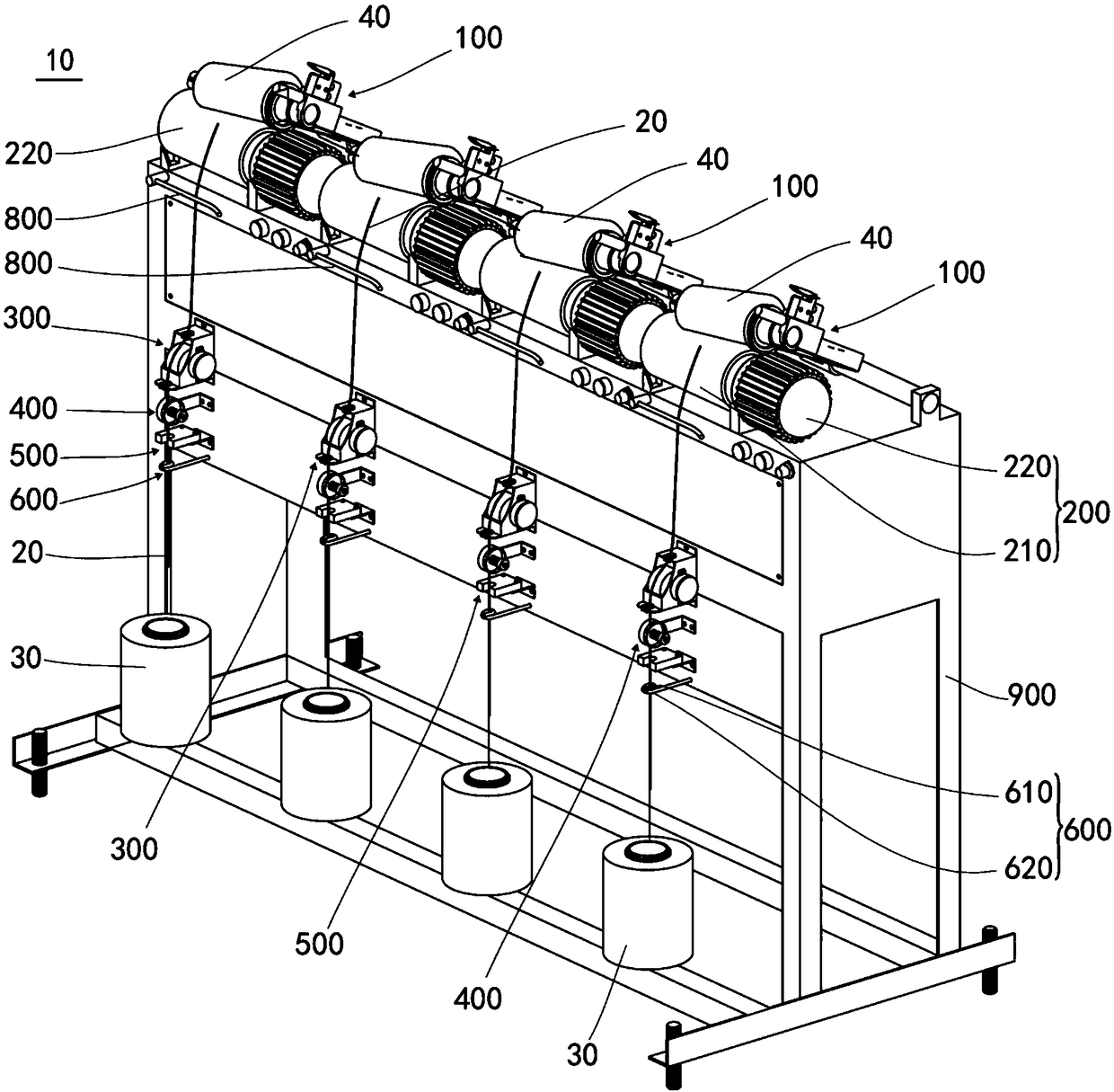 Pneumatic cradle mechanism for winder and winder device