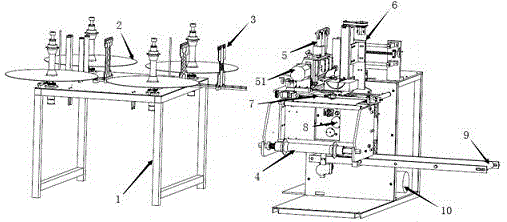 Full-automatic wet wipe packaging device based on PLC and machine combination