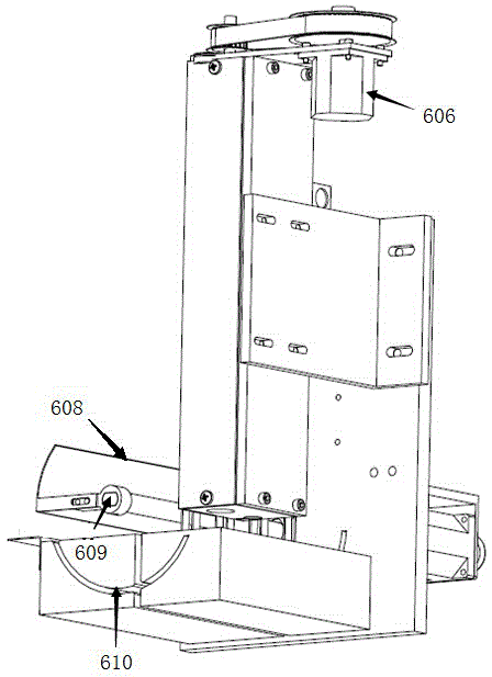 Full-automatic wet wipe packaging device based on PLC and machine combination