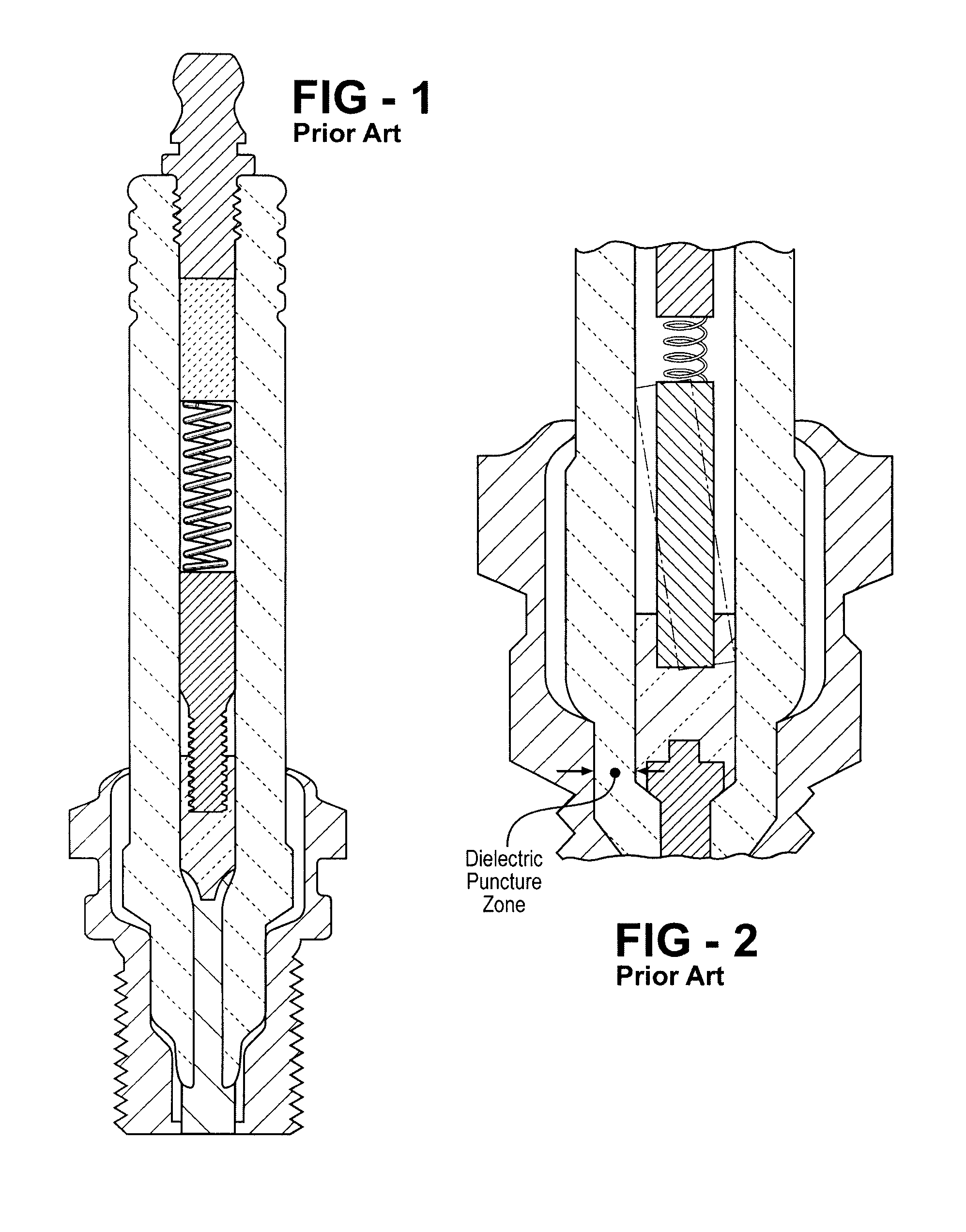 Small-diameter spark plug with resistive seal