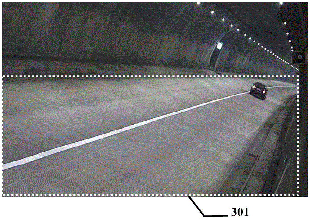 An in-tunnel vehicle detection method based on monitored images