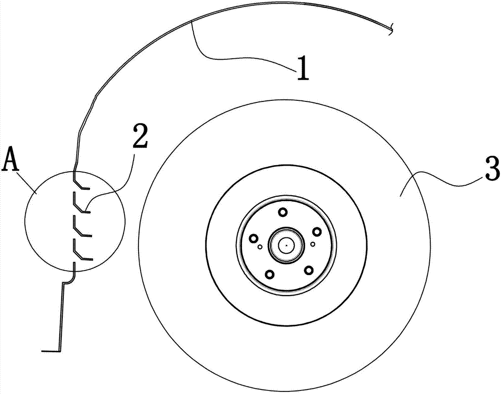 Automobile wheel casing fender structure