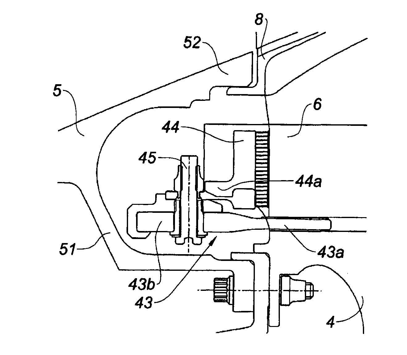 Turbomachine rotor with a means for axial retention of the blades