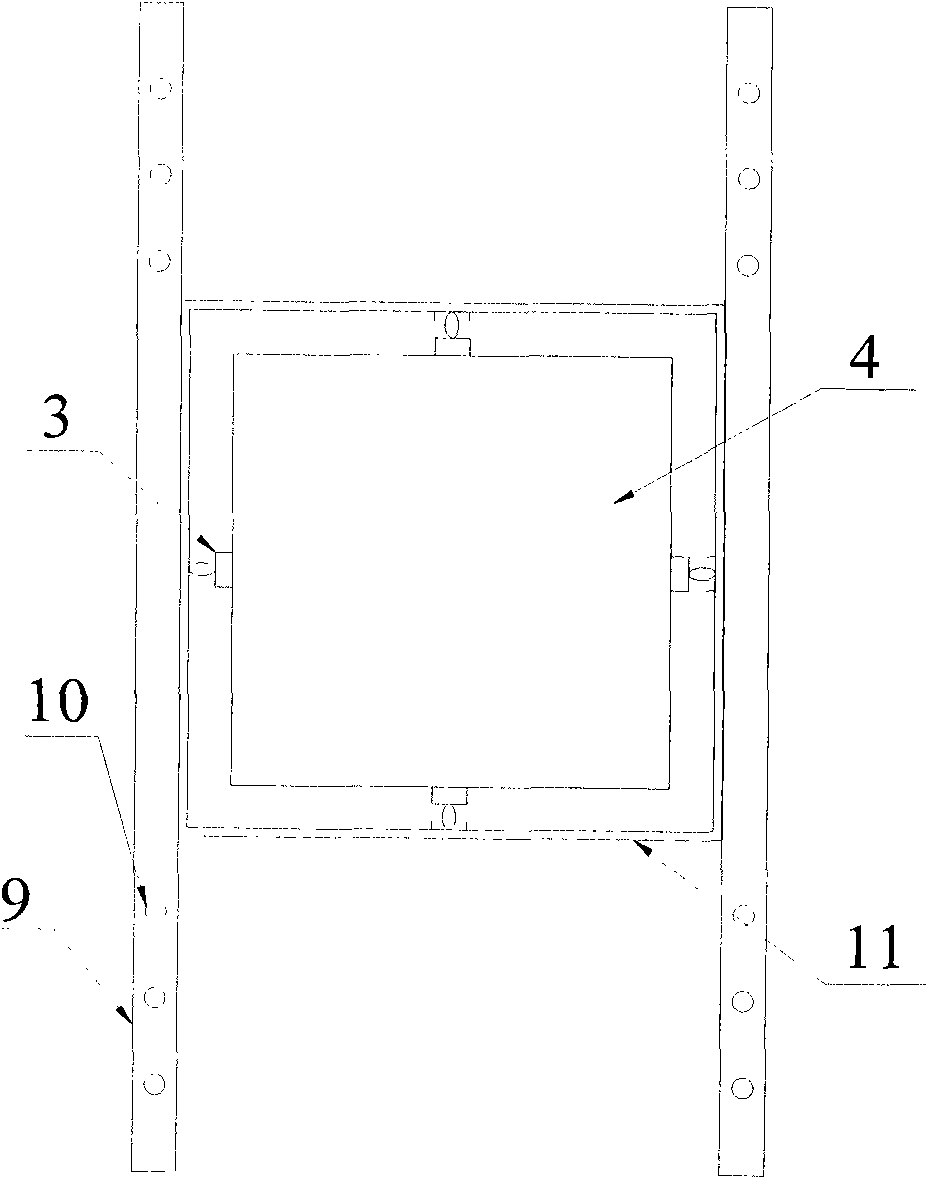 Test device for simulating washing and bearing coupled characteristic of underwater pile foundation