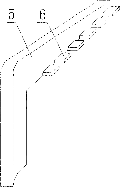 Construction method for burner, air channels, gas flues inside furnace wall of heating furnace in heat storage type