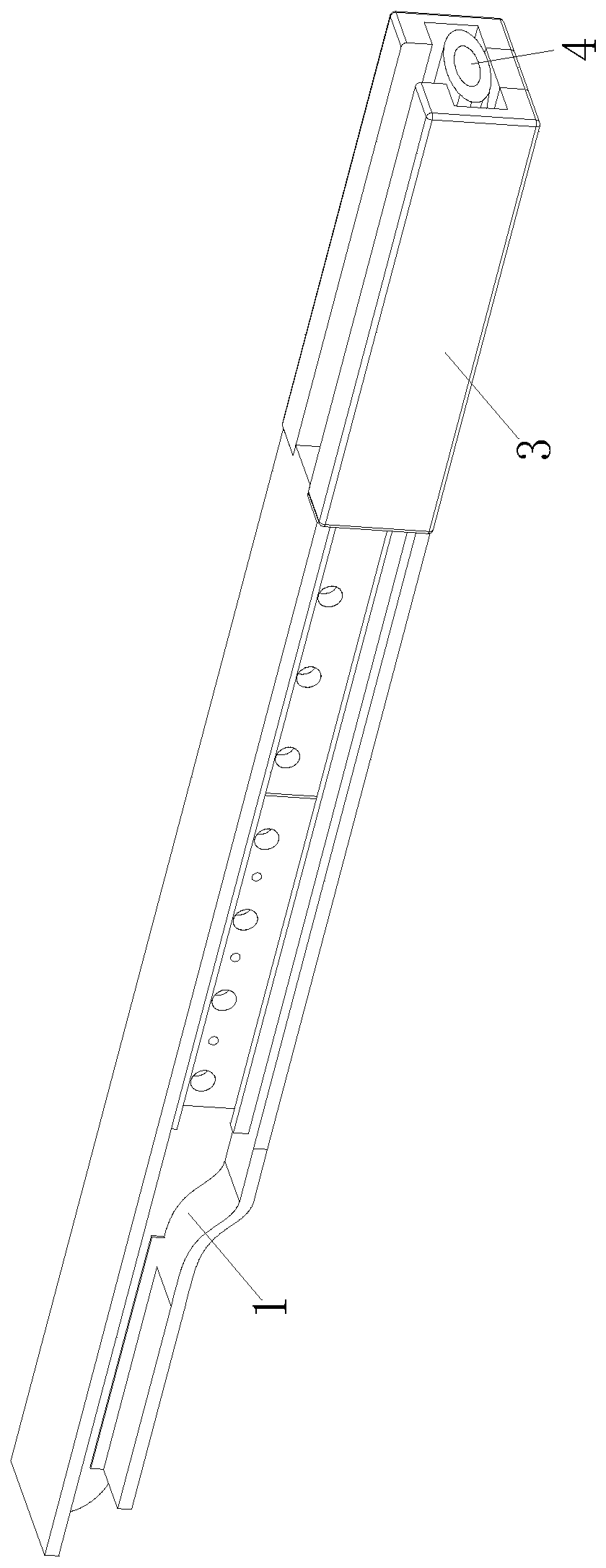 Semi-trailer longitudinal beam assembly