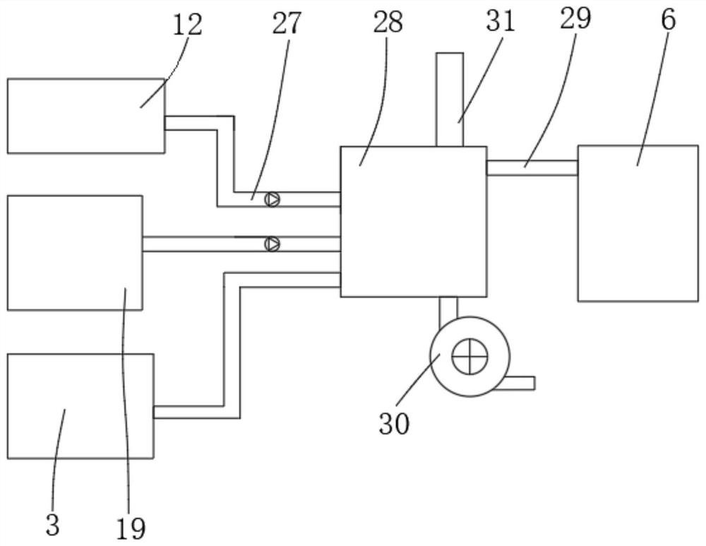 Heat supply structure for air compressor