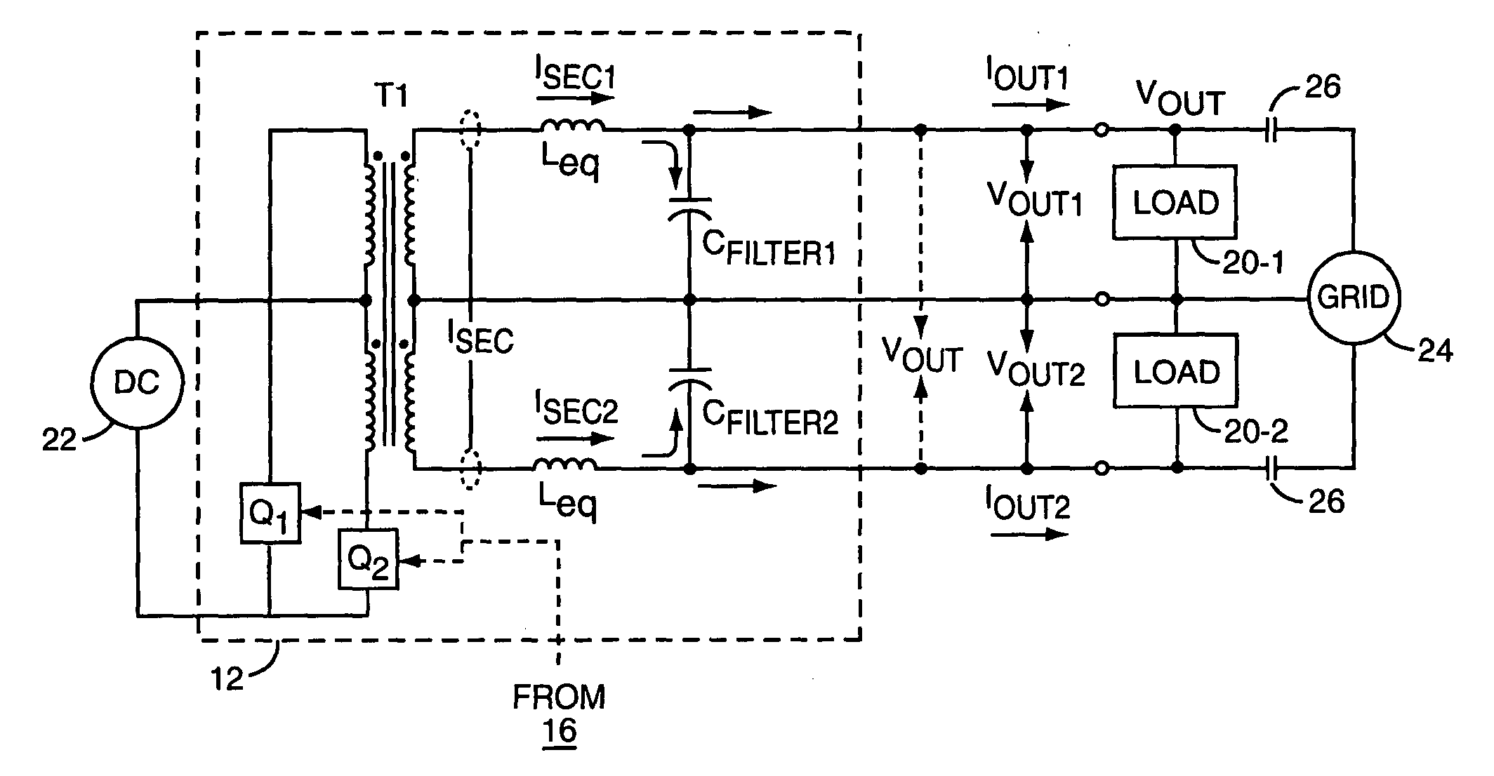 Power regulator for power inverter