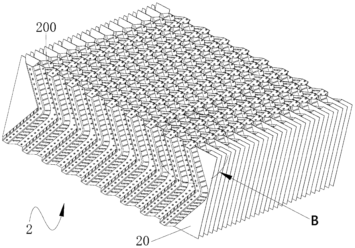 Dust gathering structure and device applying same