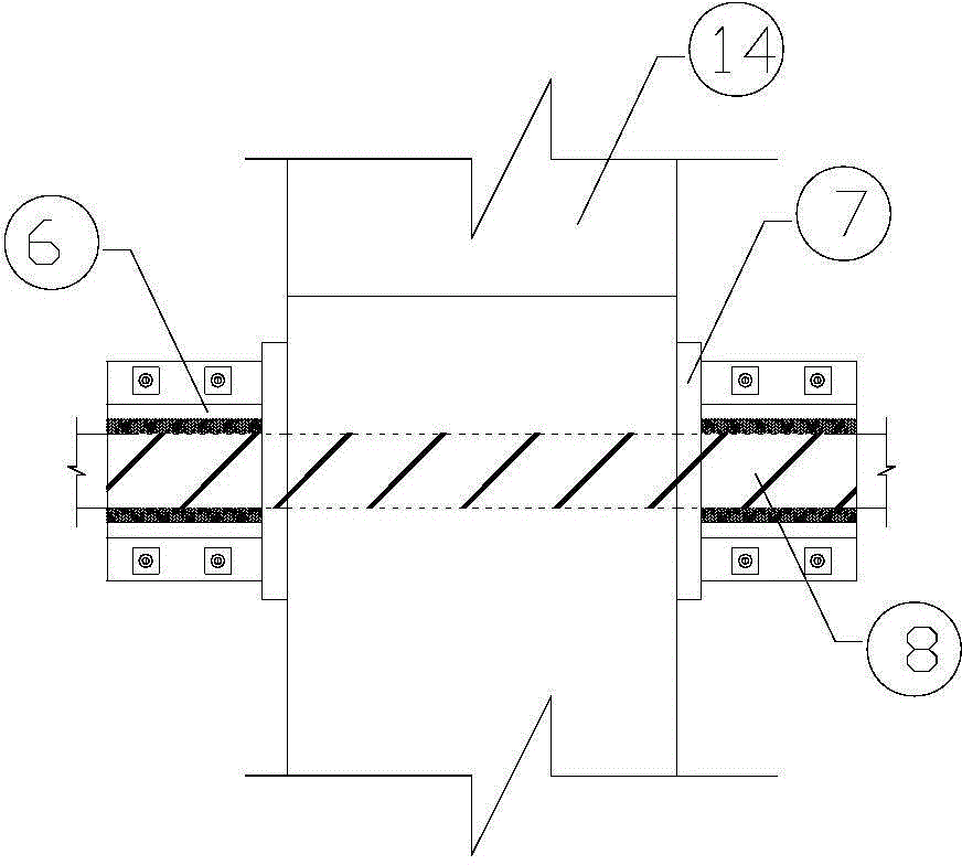 External prestress multipoint anchoring strengthening method of bridge structure