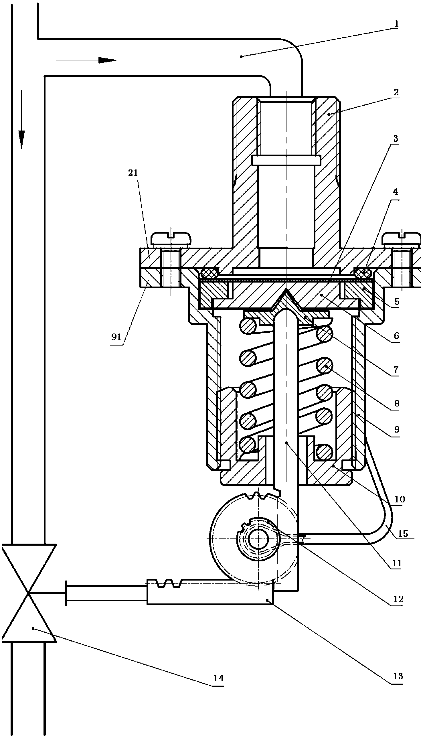 Mechanical pressure overload protector