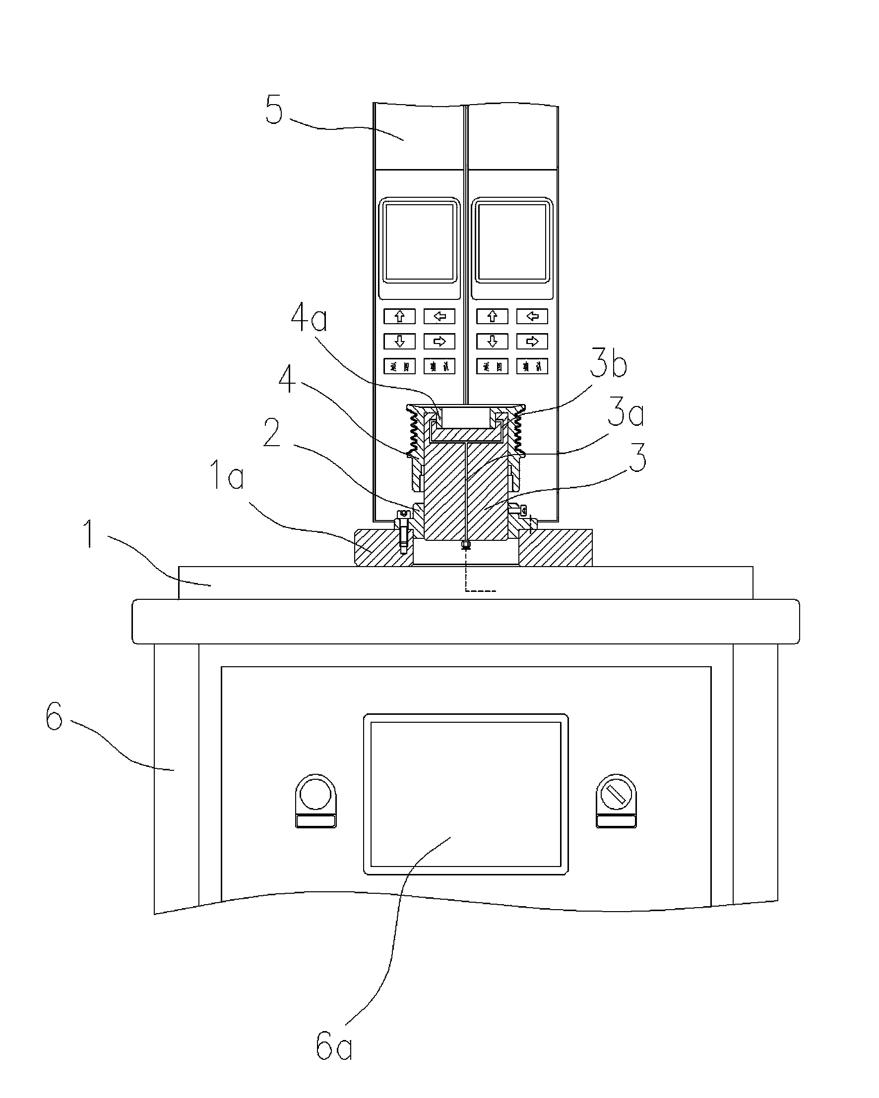 Belt wheel inner hole column diameter measurement device