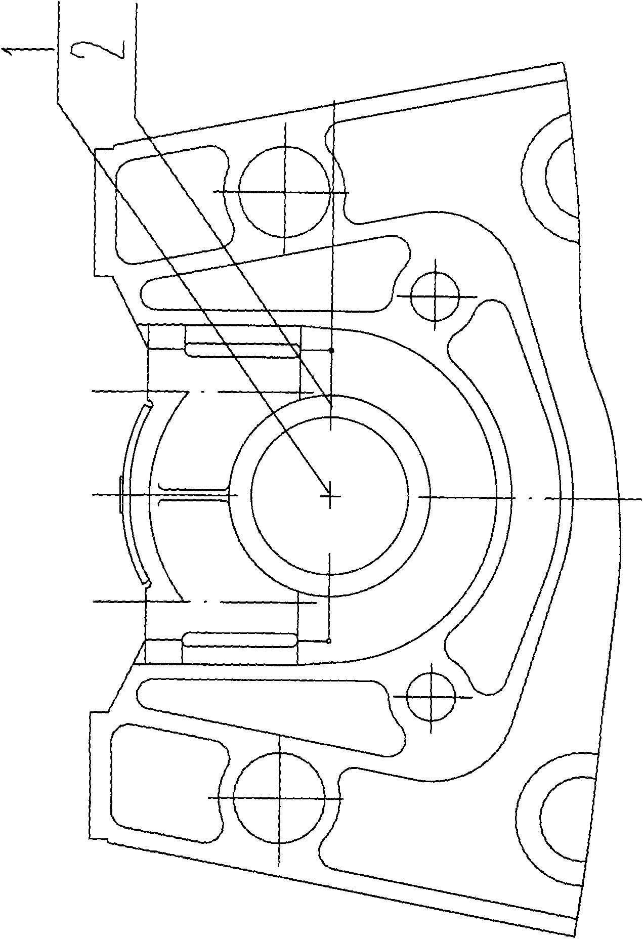 Process method for overhauling main bearing hole of diesel engine cylinder block