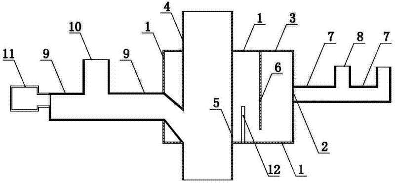 Pipeline connection device for preventing sludge