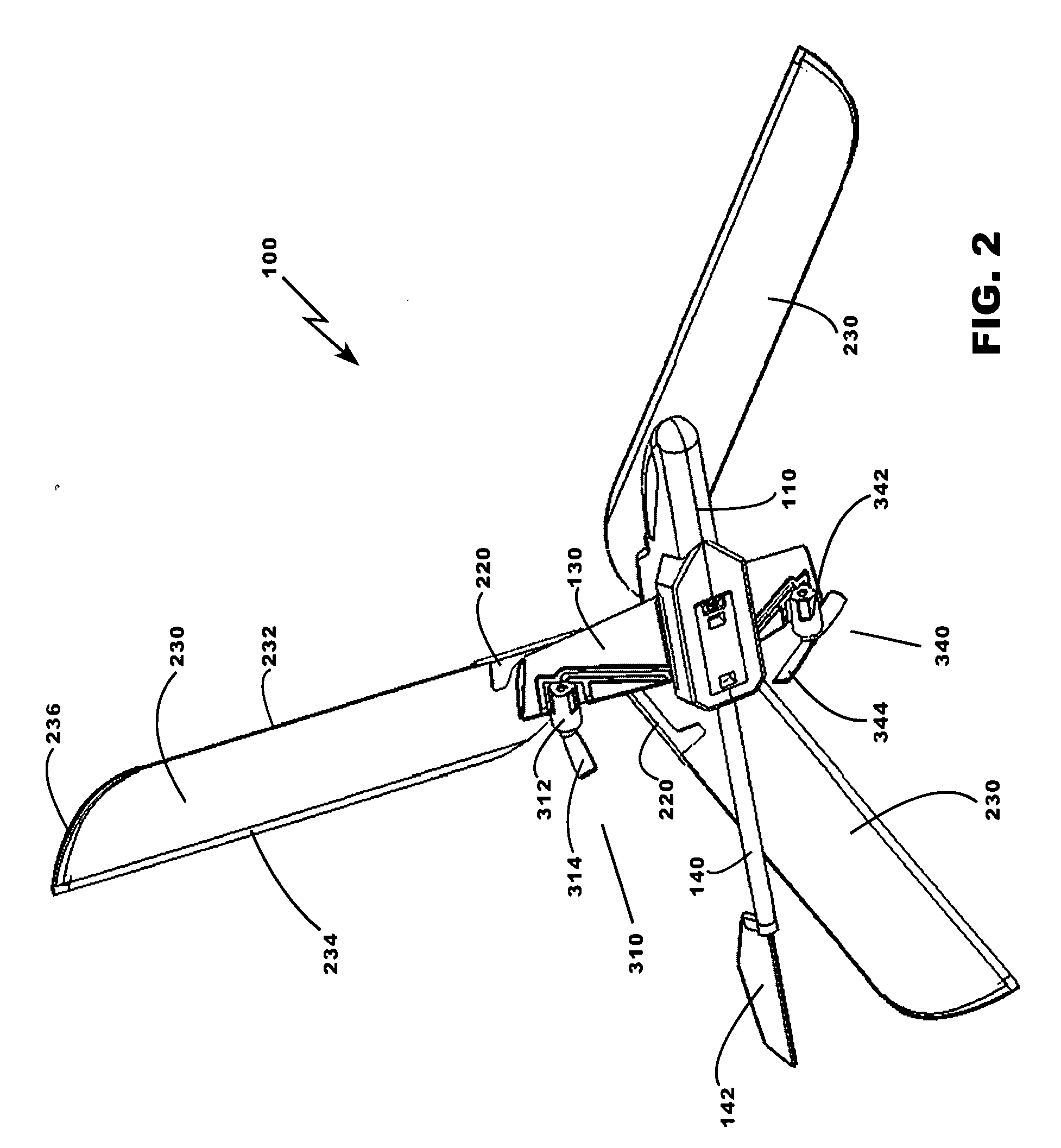 Rotary-wing miniature gyro helicopter