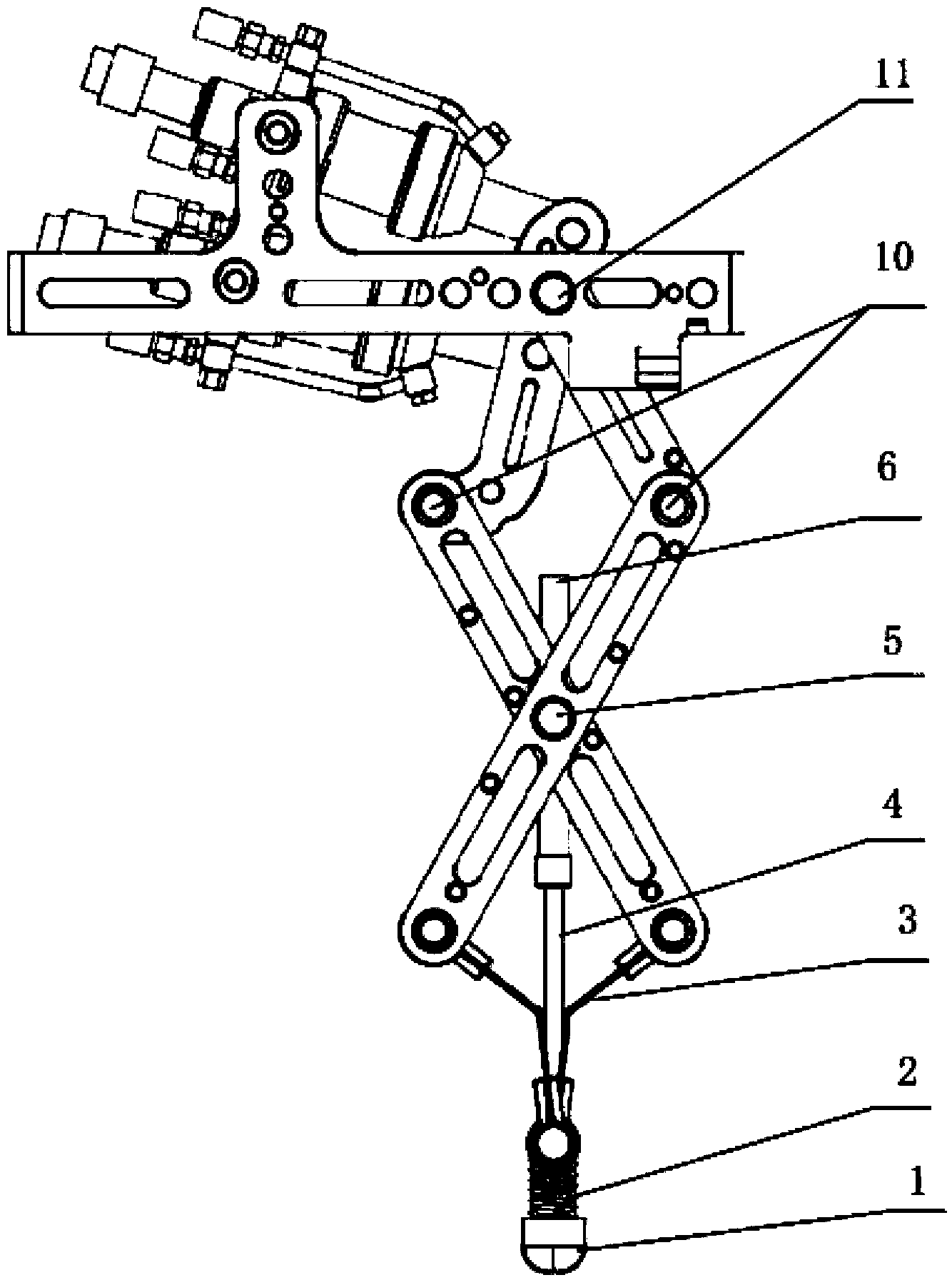 Leg buffer structure of walker