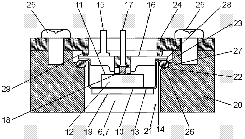 Construction for mounting ultrasonic transducer and ultrasonic flow meter using same