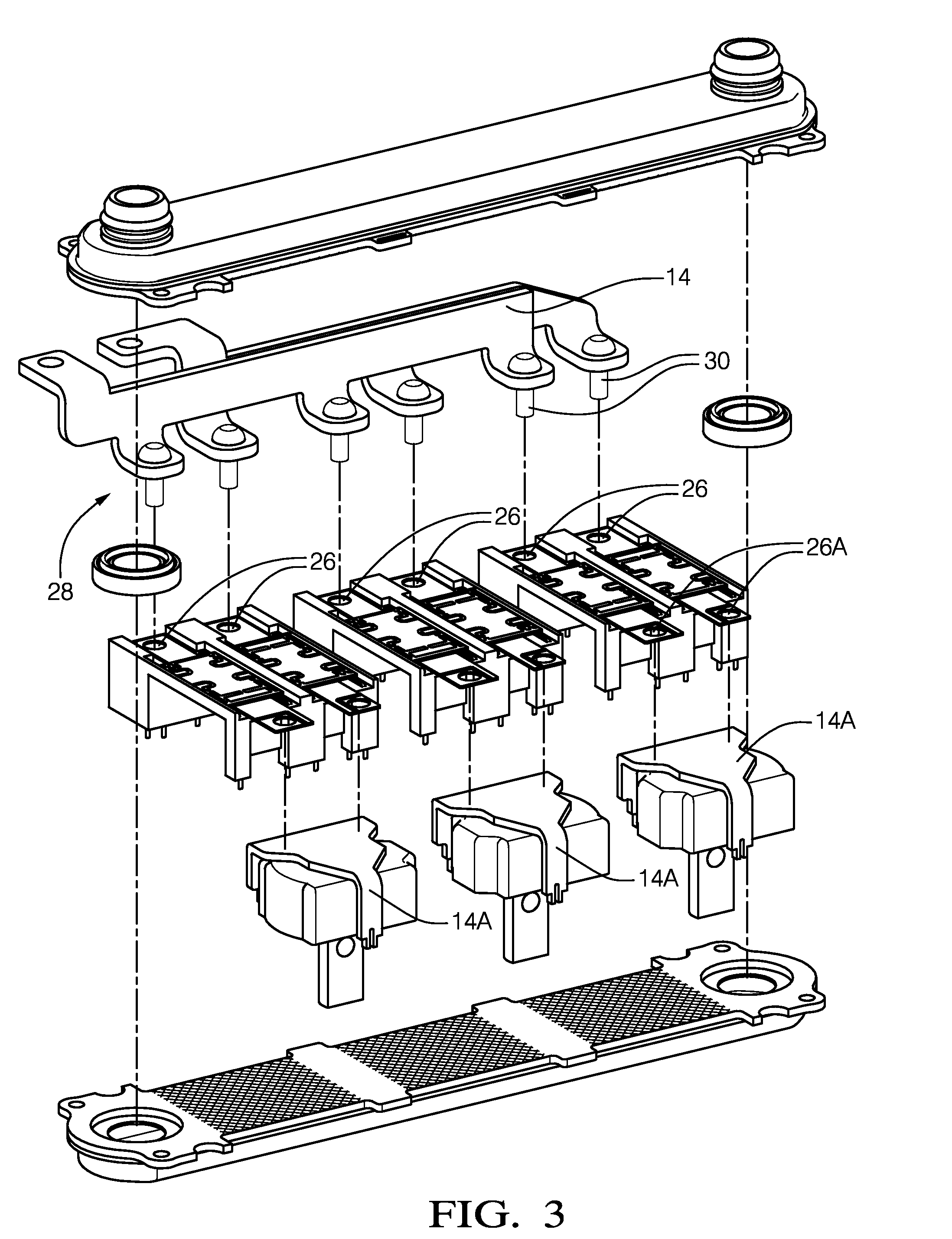 Braided wire connection for an electronics assembly