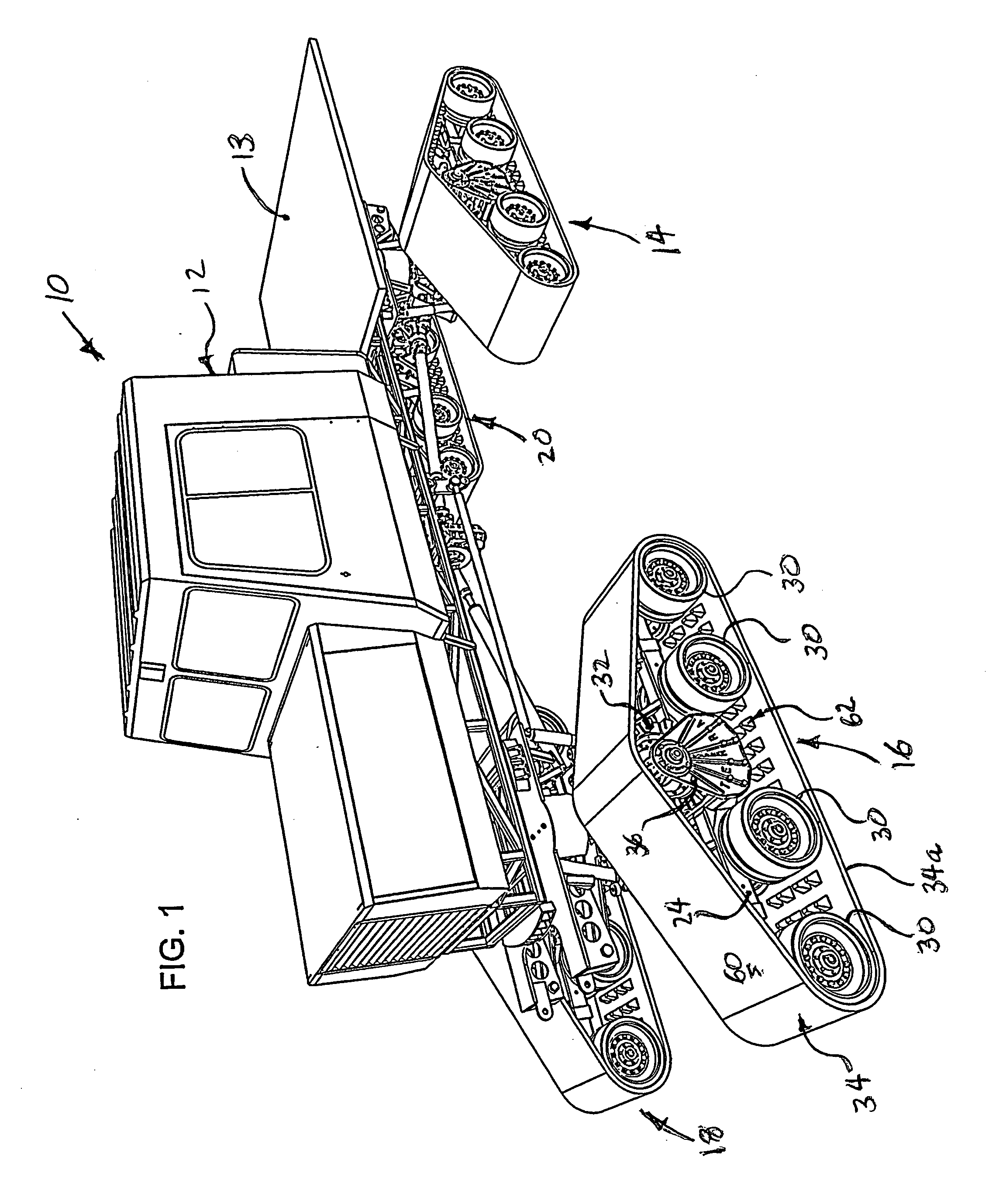 Tracked vehicle with improved track drive unit